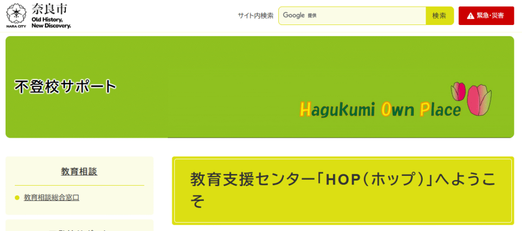 フリースクール　奈良市　HOP