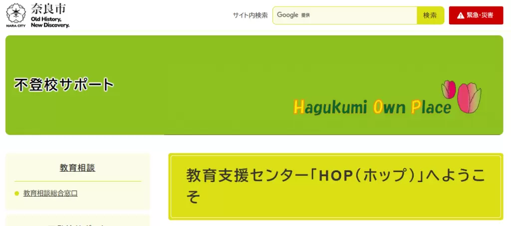 フリースクール　奈良市　HOP