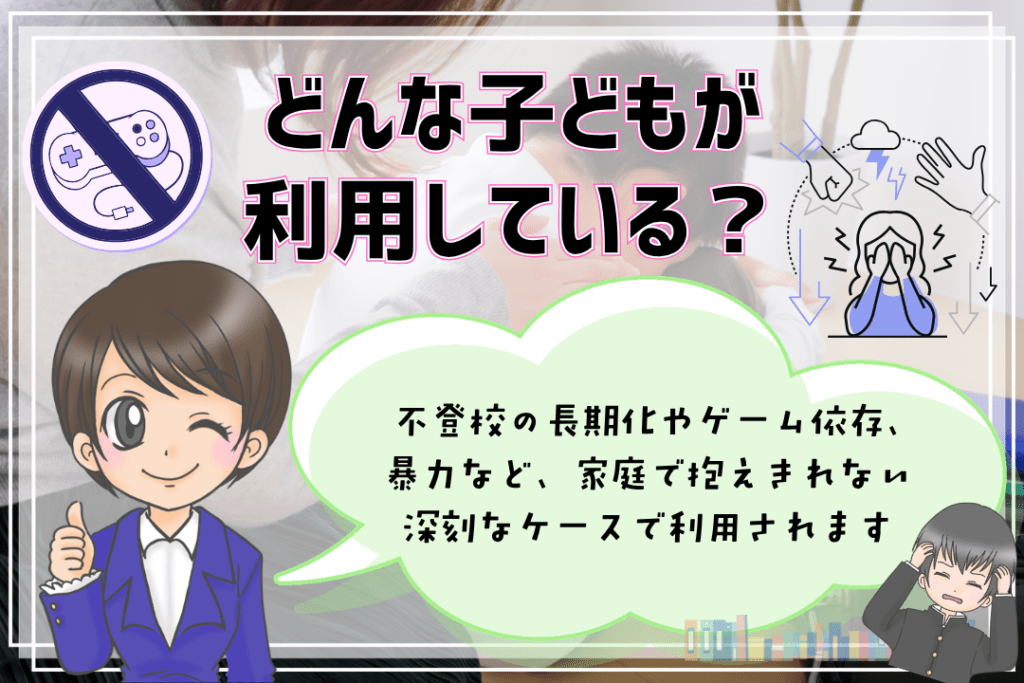 全寮制フリースクール どんな子が利用