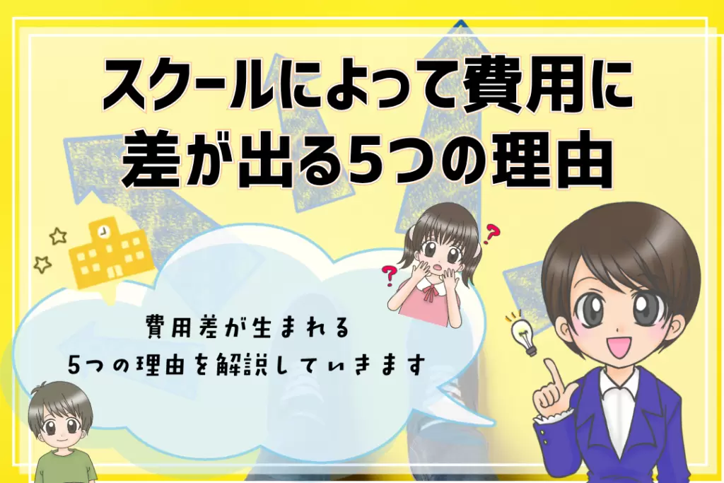 フリースクール費用　費用の差の理由