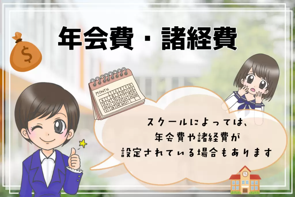 フリースクール費用　年会費・諸経費
