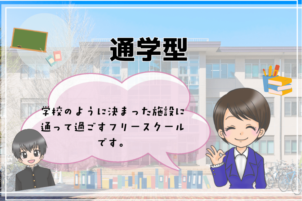 中学生　フリースクールの種類　通学型