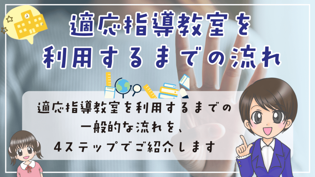 適応指導教室　利用までの流れ