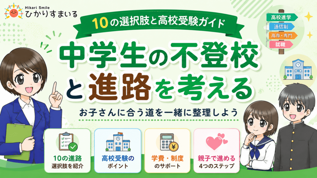 中学生の不登校と進路｜10の選択肢と高校受験ガイド【[year_only]年最新】